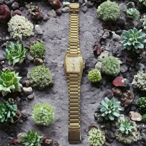 New Time Golden Colour Digital Watch