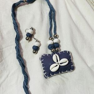 Homemade necklace With Earrings