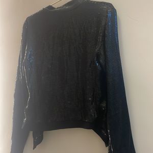 Trendy Divva Black Full Sequin Shrug - Worn ONCE