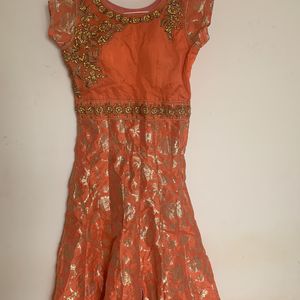 Orange Kurta Set