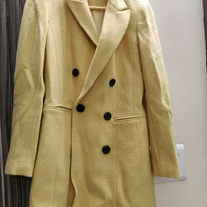 Lemon Yellow Woollen Blazer