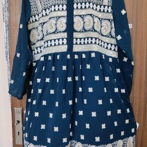 Heavy Embroidery Kurta Sharara Set