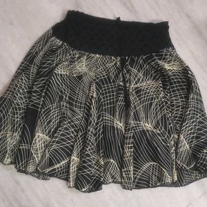 Casual Wear Printed Knee Length Skirt