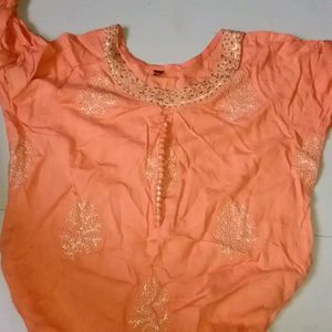 Peach Kurta