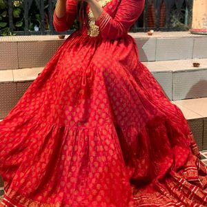 Beautiful Full Anarkali Kurti Gown Dress..