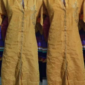 Gold Clr Long Kurta