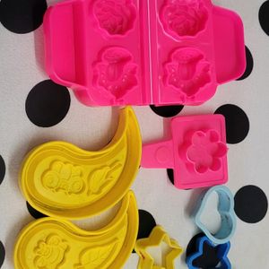 Combo -Building Blocks ,Play dough Moulds,letters