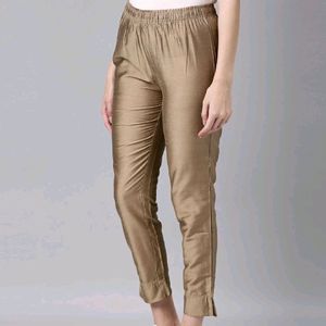 Shimmer Golden Pencil Pant (Size - S)