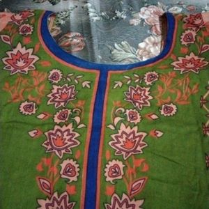 A Beautiful Soft Pure cotton colourful Kurti😍