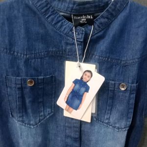 Girl's Denim Dress 6-8 Years