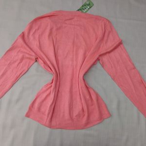 New Pink Korean V Shape Sweater..