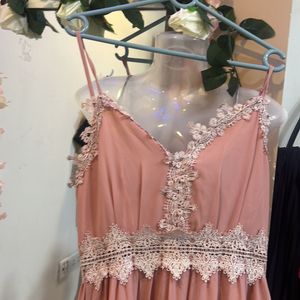 Beautiful Brand New Peach Cocktail Gown