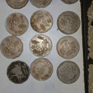 Old Coin 2 And 1 Ruppe