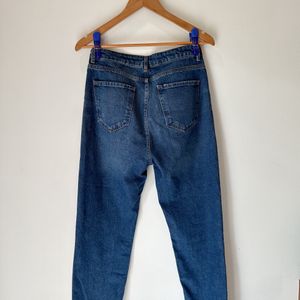 High Waist Blue Mom Jeans