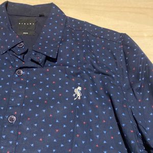 Sisley branded slim fit shirt