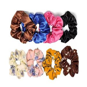 Hair Satin Scrunchies Pack of 12 Multicolor