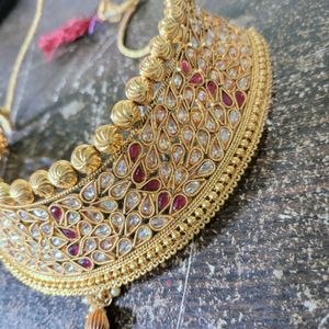 Golden Kundan Choker Set