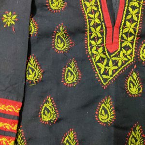 Chikinkari Kurta For Girls