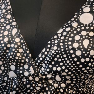 Satin Polka Dot Dress