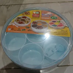 7 Pcs Masala Container With Spoon Big