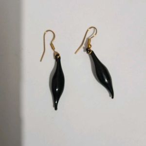 Black And Golden Earings