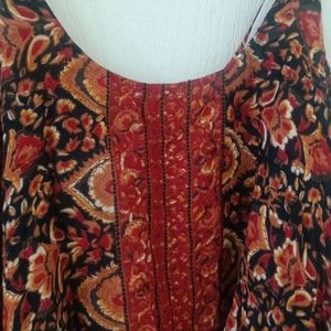 Rust Multicolour tunic