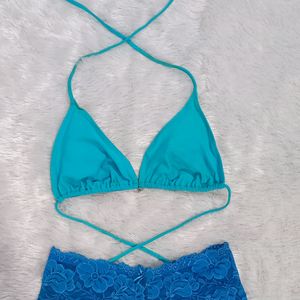 Beautiful Blue Knotted Bikini 👙 💙