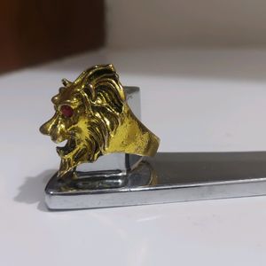 Stainless Steel Tiger Ring