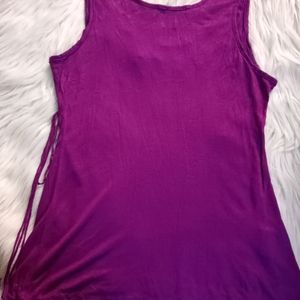 Partywear Purple Fringed Top 🟣💜