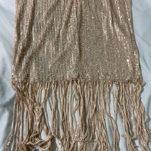 Gold Sequinned Cocktail Dress