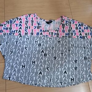 Max Crop Top With Alpha Numeric Print