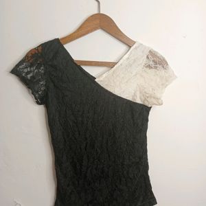 Black And White Casual Top (Girl' s)