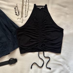 missguided halter neck top