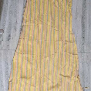 Yellow Cotton Night Dress