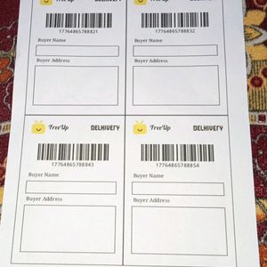 10 Free Up Non Sticky Colourful Shipping Labels.