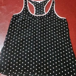 Polka Dot Sleeveless Top