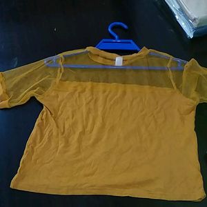 Mustard Crop Top