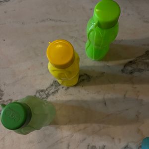 Set Of 3 Tupperware Bottles