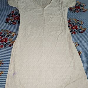 White Kurti For Woman