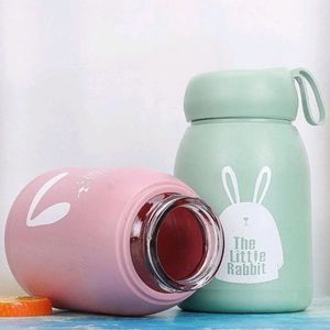 New 350 ml Rabbit 🐰 Glass Water Bottle (Green)