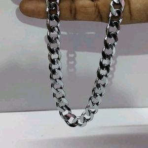 Man Nack Chain With Silvar Plated