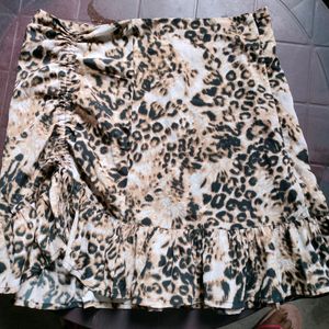 Tiger Print Skirt