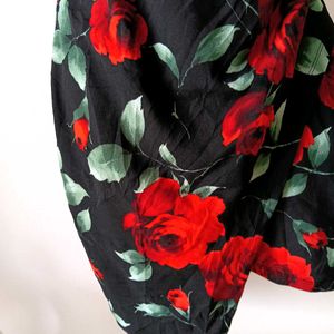 Mind Code Rose Print Dress From USA