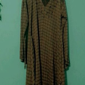 Beautiful Abaya Check Print