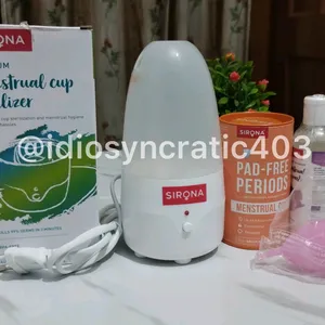 Sirona MENSTRUAL CUP (medium)& ELECTRIC STERILIZER