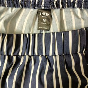 Shein Striped Wide Leg Shorts