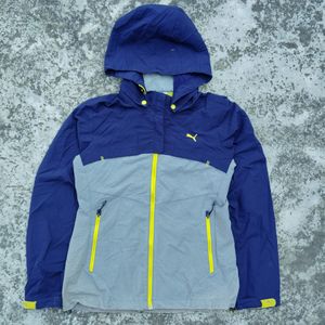 Puma Jacket Grey And Blue