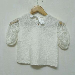 Trendy New White Top For Women