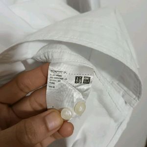 Uniqlo White Cotton Shirt