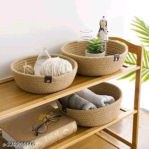 Natural Handmade Jute Rope 🪢 Storage Basket 🧺